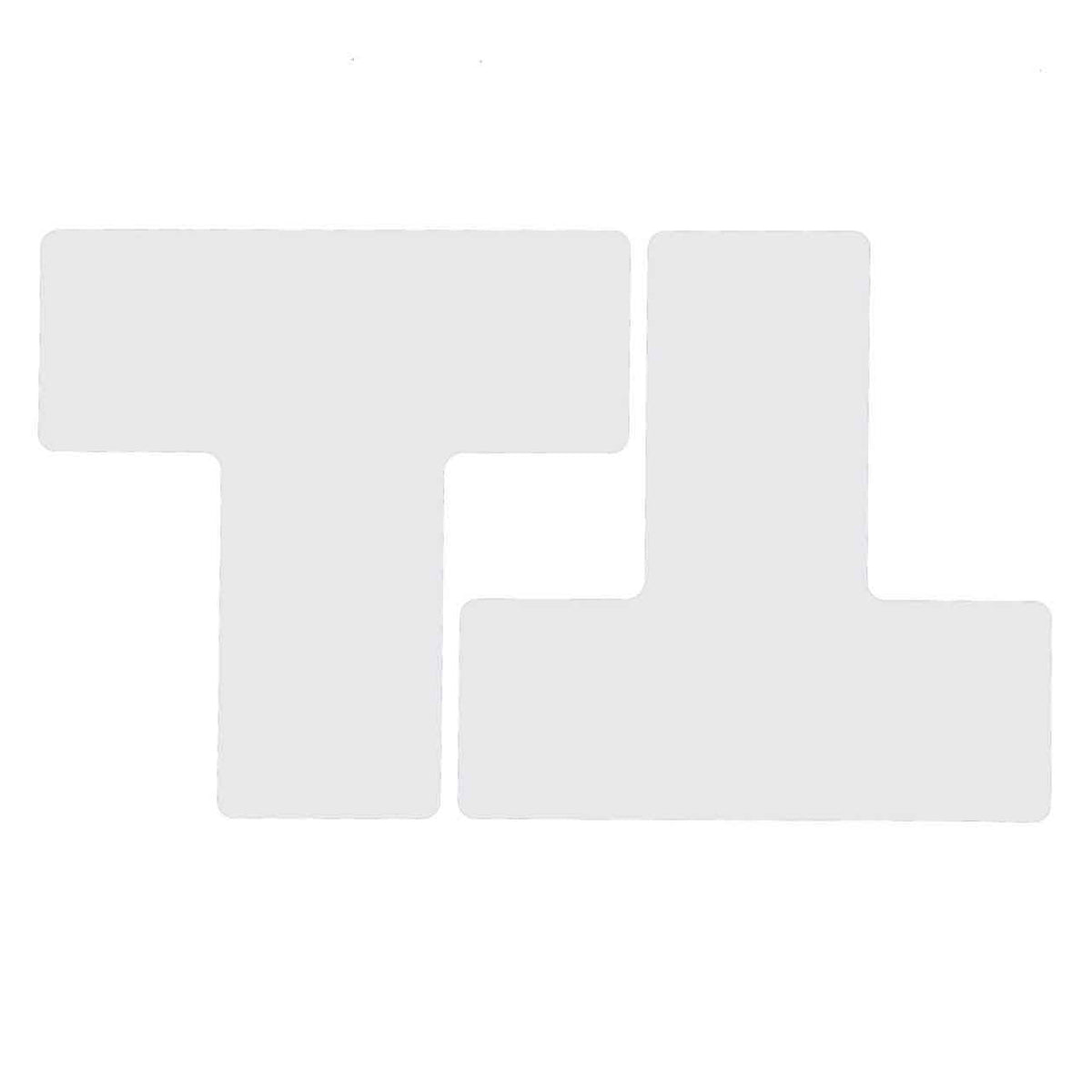 ToughStripe 3"x8" White T-Shaped Corner Floor Marks