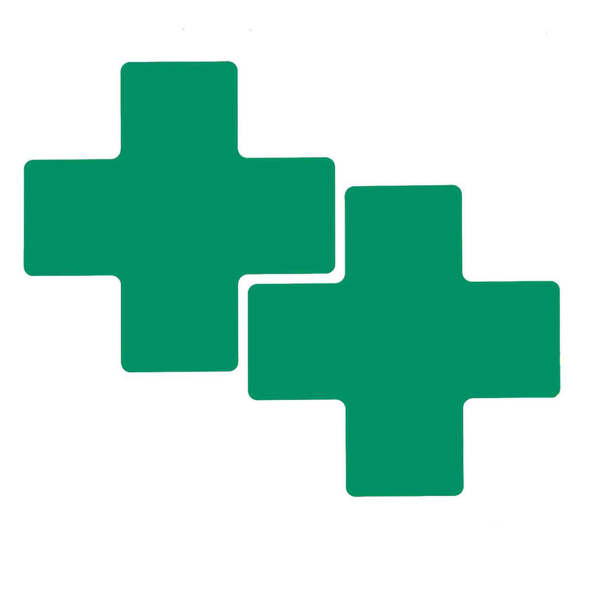 ToughStripe 3"x8" Green Cross Shaped Corner Floor Marks