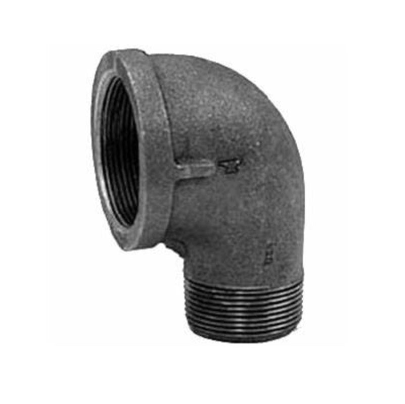 STREET ELBOW 1-1/2X1 BLACK MALLEABLE IRON FIGURE 50 / 1103R 150# THREADED