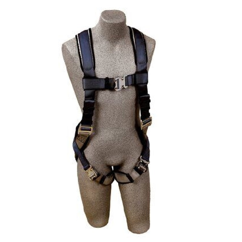 DBI Sala ExoFit Vest-Style Stainless Steel Harness X-Large with Back D-Ring, Quick Connect Buckle Leg Straps, Stainless Steel Hardware, Built-In Comfort Padding