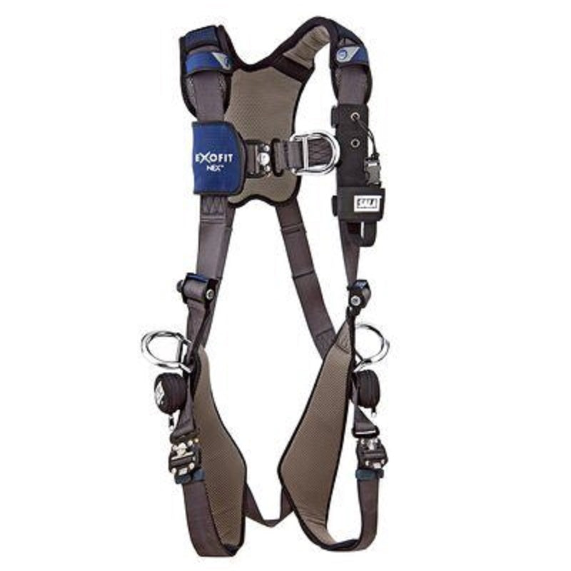 DBI Sala ExoFit NEX Wind Energy Positioning/Climbing Harness X-Large with Aluminum Back, Front & Side D-Rings, Locking Quick Connect Buckle Leg Straps, Comfort Padding