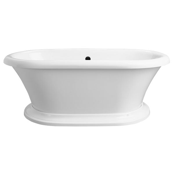 St. George 65-1/2x35x23-1/2" Freestanding Tub in White