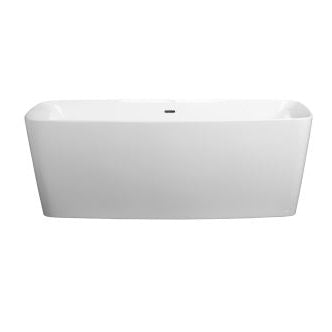 Equility 66-3/4x30-5/16x24-5/8" Slim Freestanding Tub White