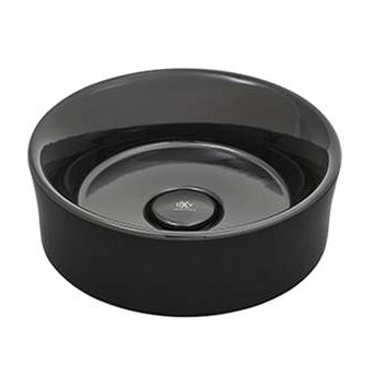 Pop Round Vessel Lav Sink in Canvas White