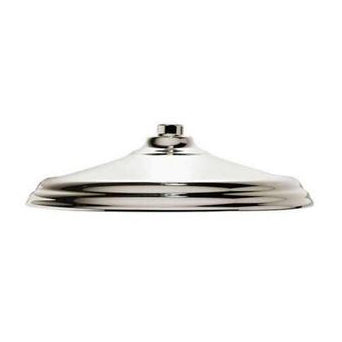 Traditional Single-Function Rain Showerhead In Platinum Nickel