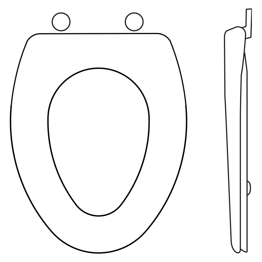 Toilet Seat Elongated Almond
