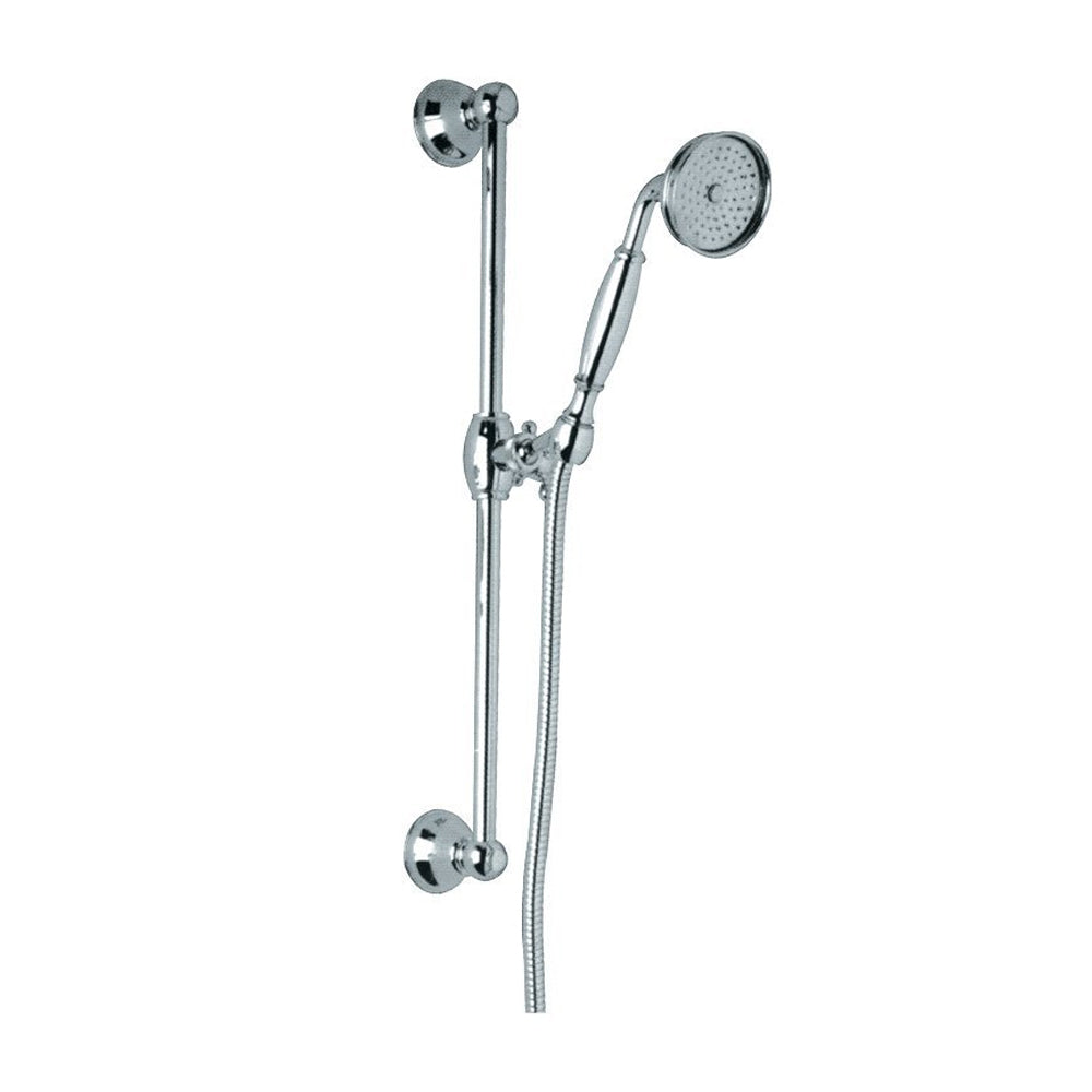 Spa Shower Handshower Set w/22" Slide Bar in Polished Chrome