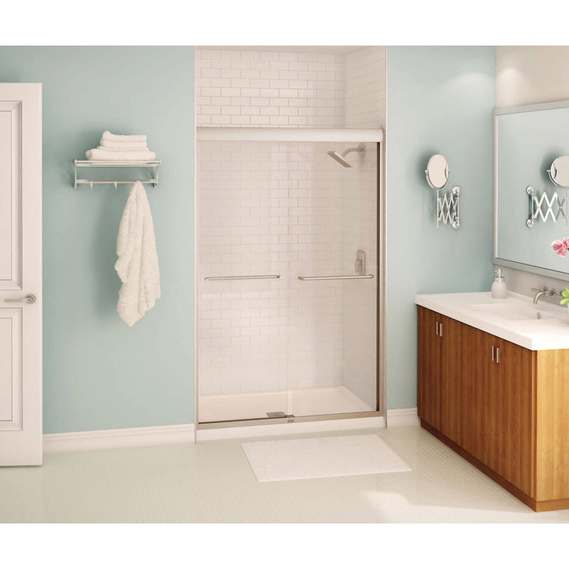 Kameleon 55-59x71" Slide Shower Door w/6mm Clear & Nickel