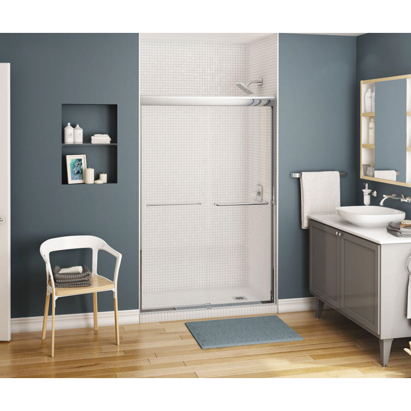 Kameleon 43-47x71" Slide Shower Door w/8mm Clear & Chrome