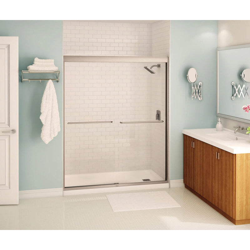 Kameleon 55-59x71" Slide Shower Door w/8mm Clear & Nickel