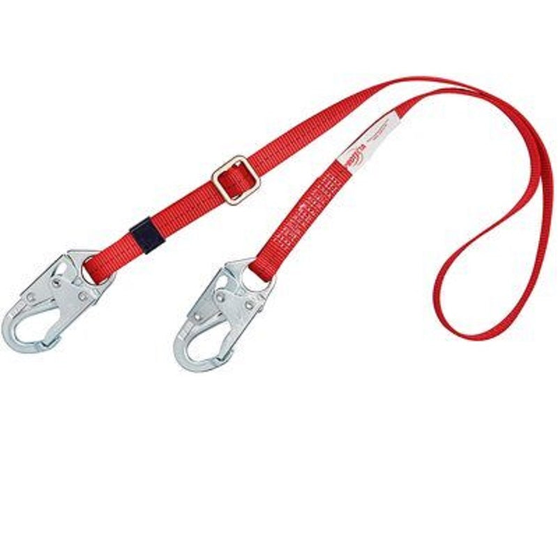 Protecta PRO Adjustable Web Positioning Lanyard 6' Single-Leg with Adjustable Web & Snap Hooks at Each End