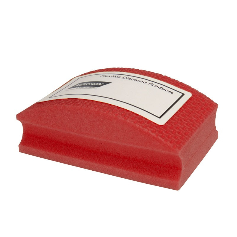 Diamond Coated Red Hand Pad 3-1/2"X2-1/8" 200 Grit