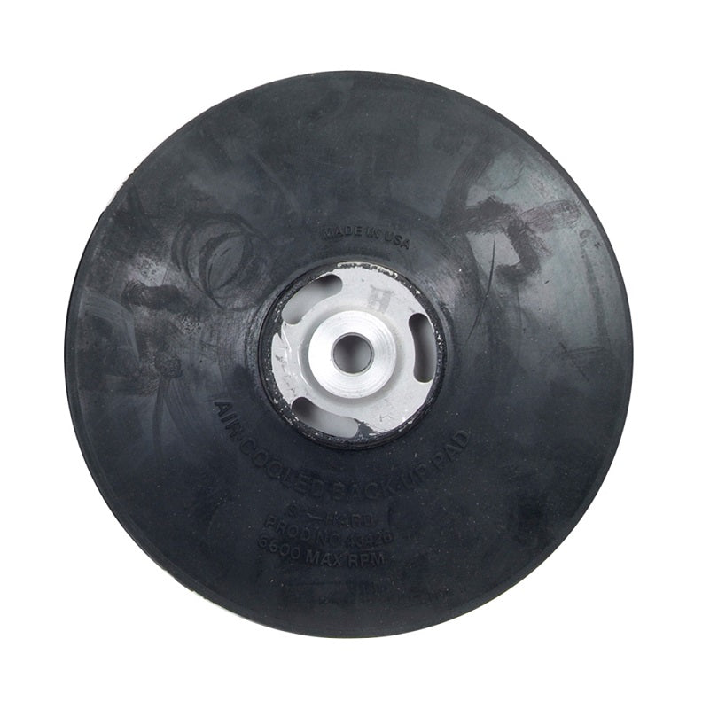 Back-Up Pad 5" Medium Rubber Air Cooled Standard