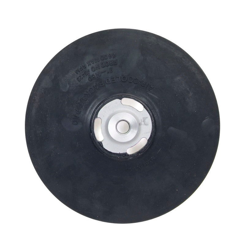 Back-Up Pad 9" Medium Rubber Air Cooled Standard