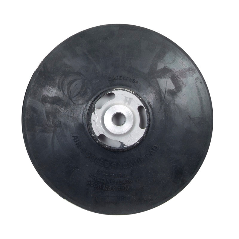 Back-Up Pad 9" Hard Rubber Air Cooled Standard