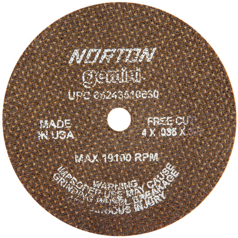 Cut-Off Wheel 4"X.035"X3/8" Type 1 Gemini Free Cut