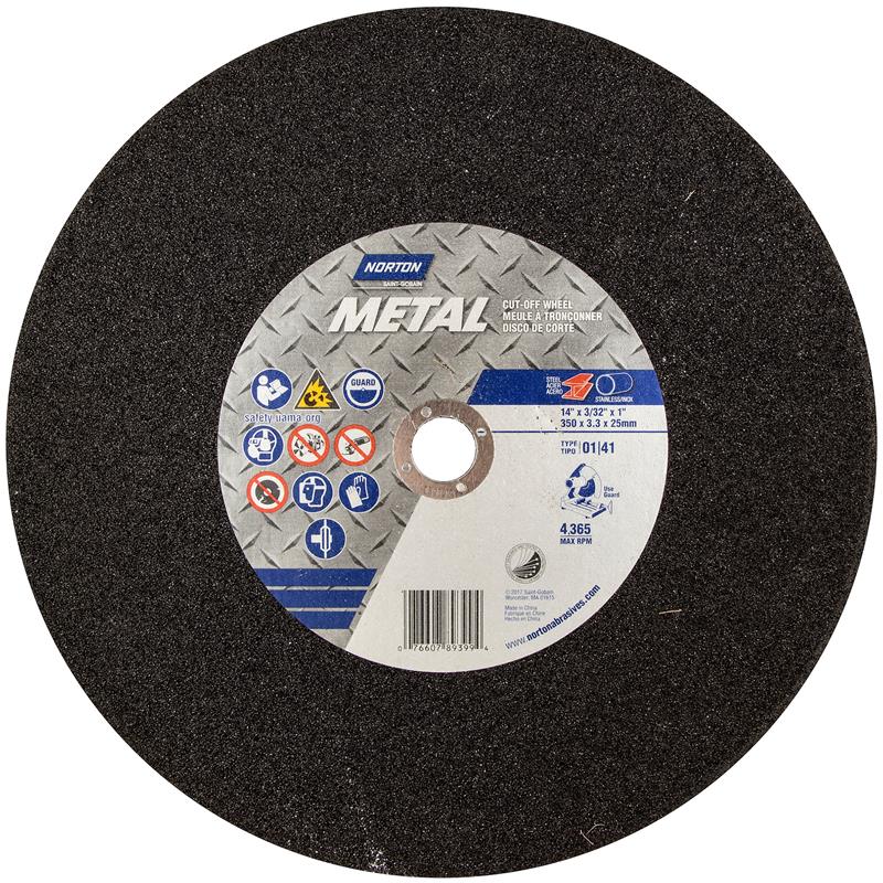 Cut-Off Wheel 14"X3/32"X1" Type 1 Metal Chopsaw