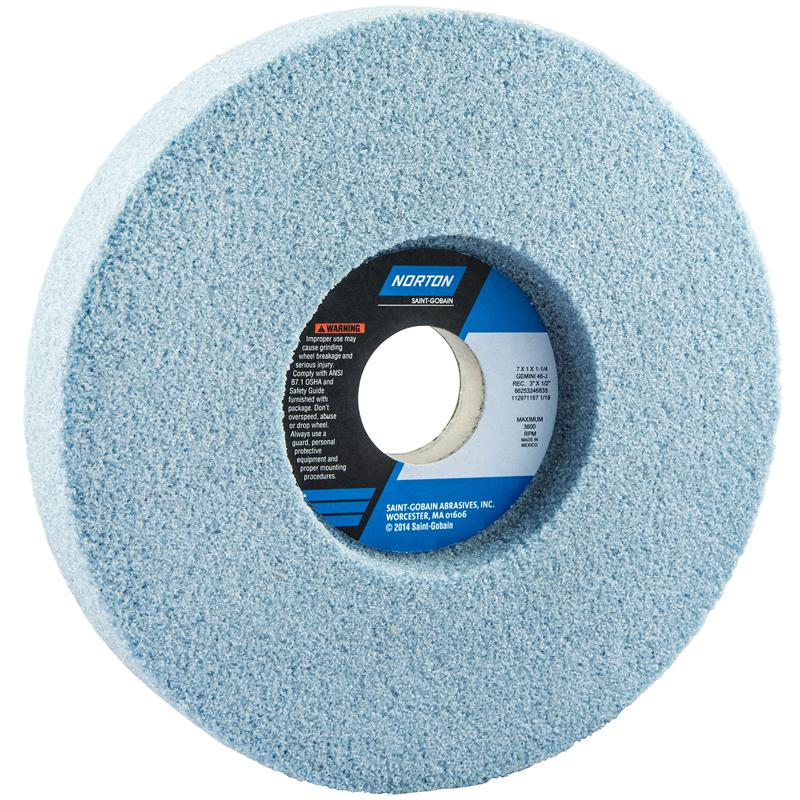 Vitrified Wheel 7"X1"X1-1/4" Type 5 Gemini 38A Recesssed 1 Side