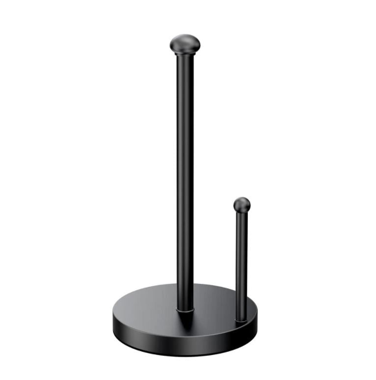 Kitchen Paper Towel Stand 6-1/2x6-1/2x13-1/2" in Matte Black
