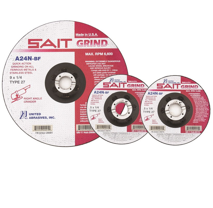 WHEEL 4-1/2X3/16X7/8 A24N 20050 - TYP-27 - DEPRSSD CNTR