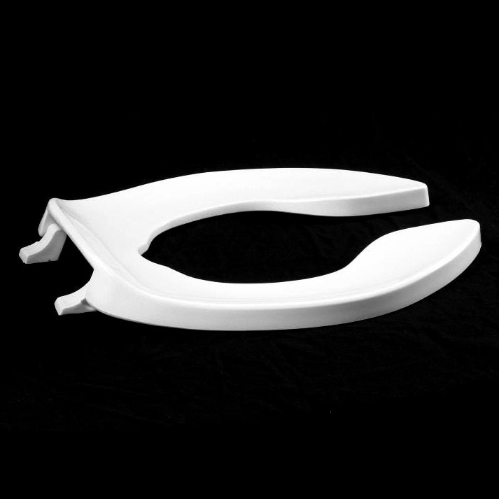 SEAT AMFR1500STSCCSS-001 WHT ELON OPEN FRONT W/COVER PLSTC