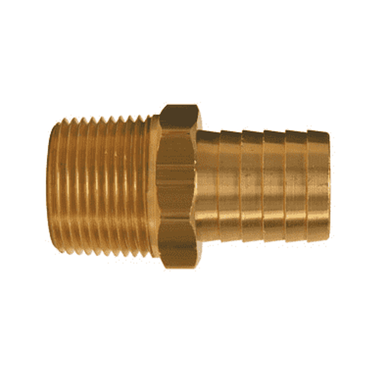 ADAPTER 1/2X3/4 BRASS MXBRB BN64 F/GARDEN HOSE