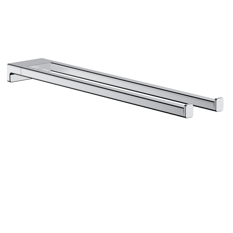 AddStoris Twin-Handle Towel Holder in Chrome