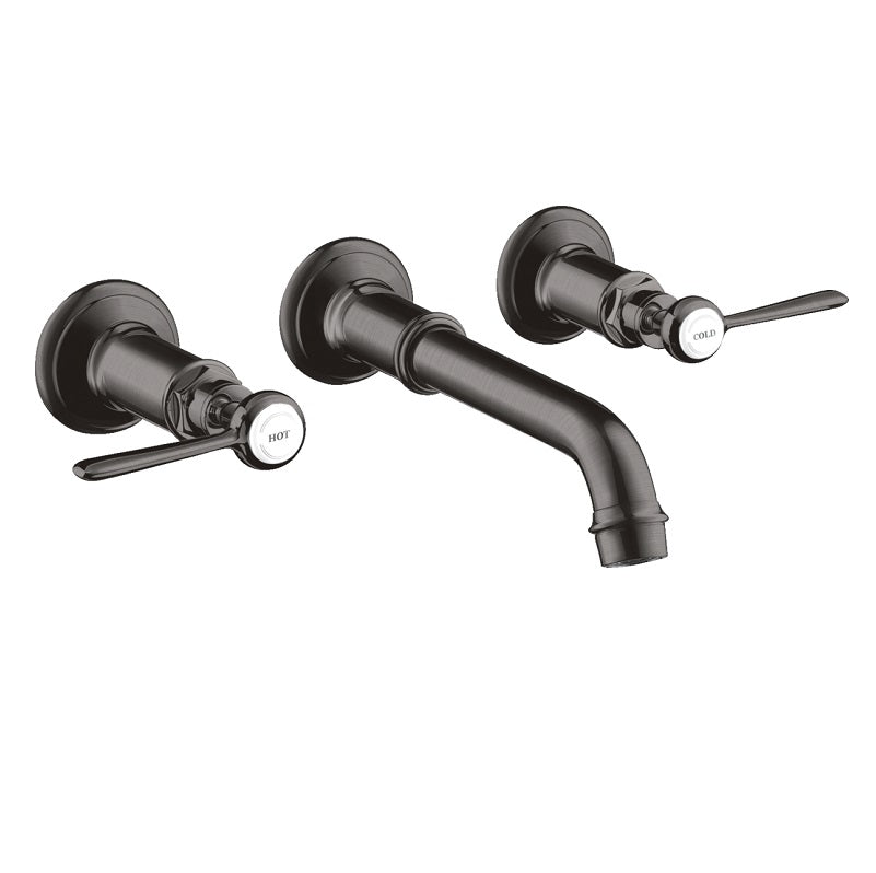 Axor Montreux Lav Faucet Trim w/Lever Hdls in Brushed Black