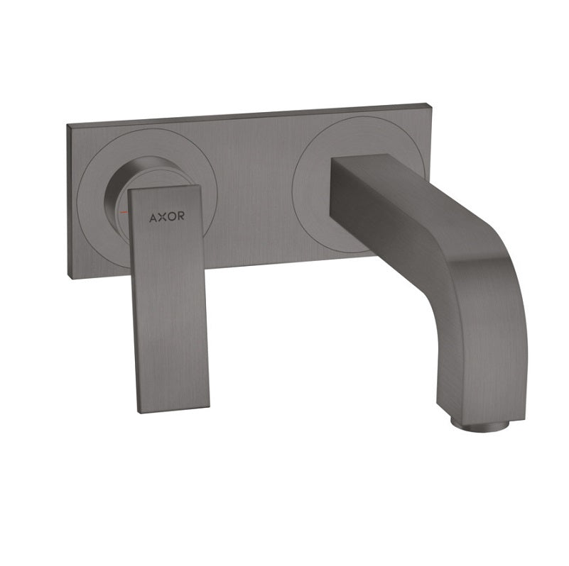Axor Citterio Lav Faucet Trim w/Base Plate in Brushed Black Chrome
