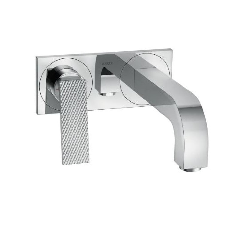 Axor Citterio Rhombic Lav Faucet Trim w/Base Plate in Chrome