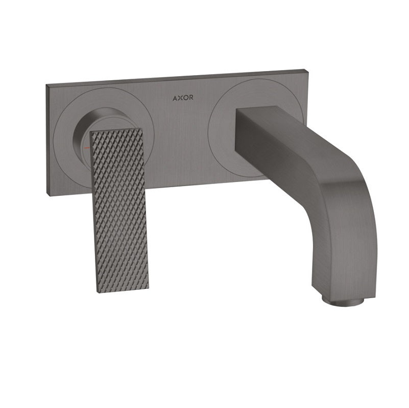 Axor Citterio Rhombic Lav Faucet Trim w/Base Plate in Brush Black