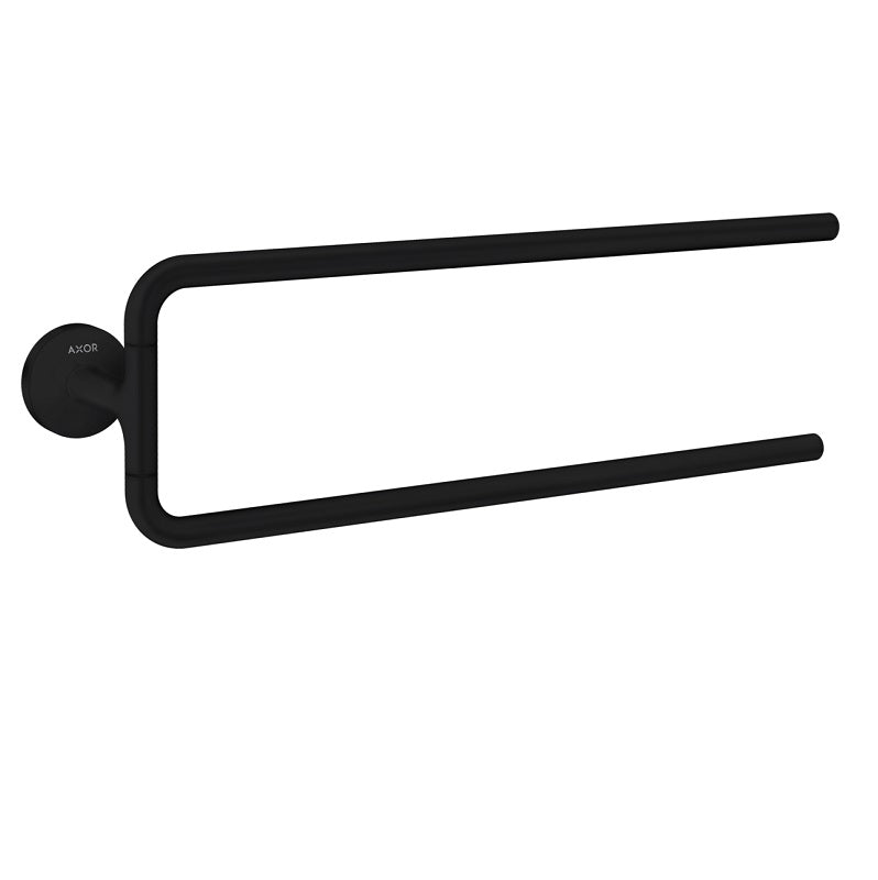 Axor Universal Circular 20" Double Towel Bar in Matte Black