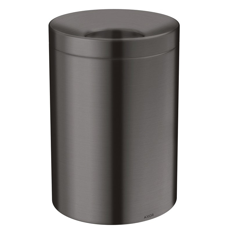 Axor Universal Circular Waste Bin in Brushed Black Chrome