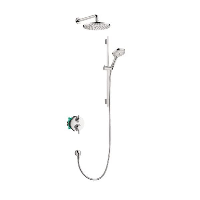 Raindance S Thermo Showerhead/Wallbar Set w/Rough in Chrome, 2.5 gpm