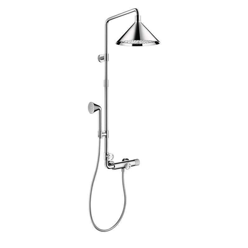 Axor Showers/Front Showerpipe 240 2-Jet in Chrome, 2.5 gpm