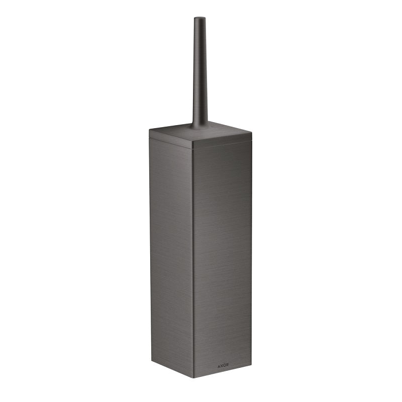 AXOR Universal Rectangular Toilet Brush Holder in Brushed Black Chrome