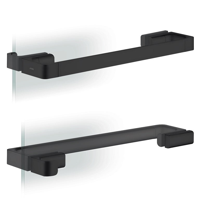 AXOR Universal Softsquare Shower Door Handle in Matte Black