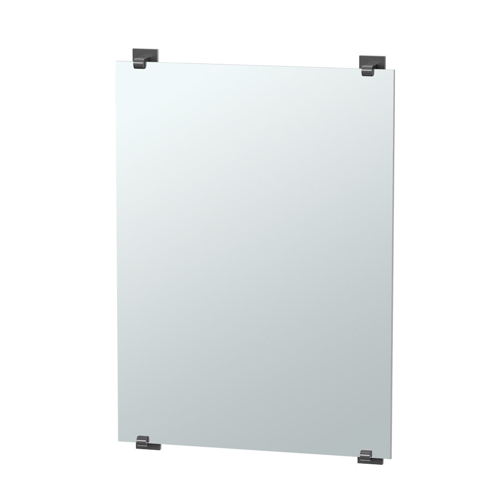 Elevate 22x30" Fixed Mount Minimalist Mirror in Matte Black