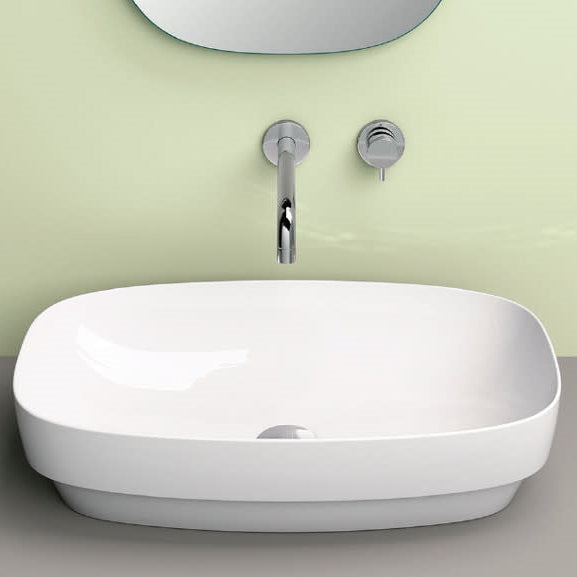 WASHBASIN NHL 160AGRLX00 WHT GREEN LUX 60 L/OVERFLOW