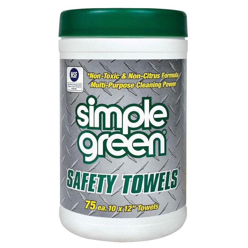 Safety Towels 75 Count Canister Simple Green