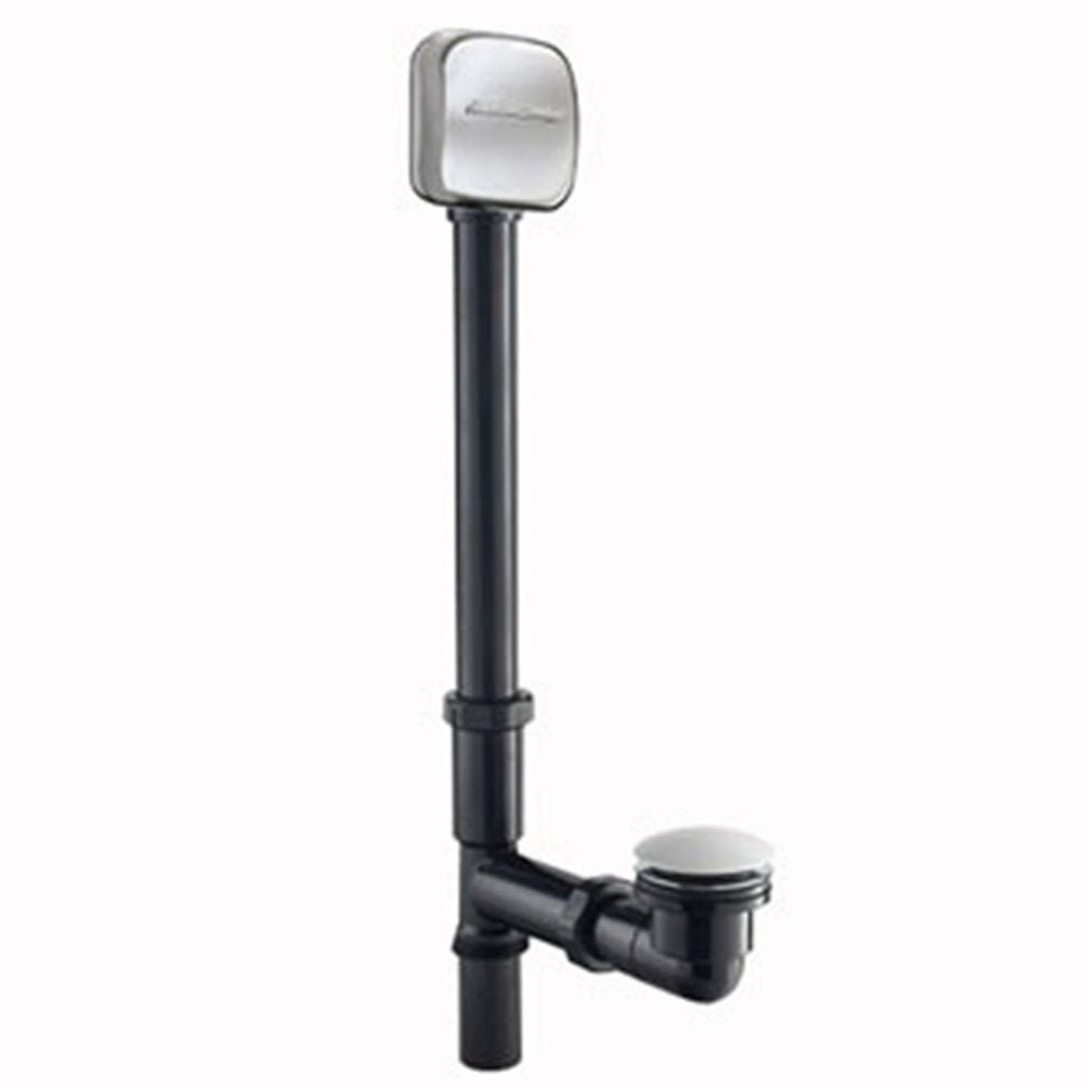 Universal Deep Soak Max Bathtub Drain w/Pop-Up Stopper Satin