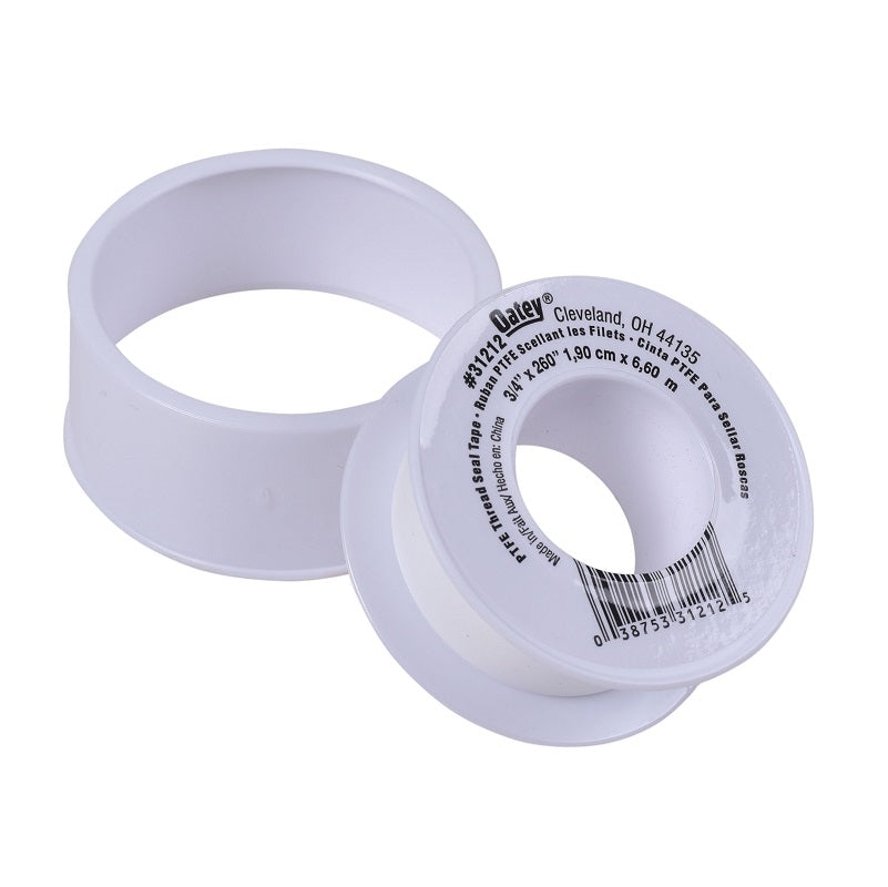 Thread Seal Tape 3/4"X260" 3 mil Teflon General Purpose White