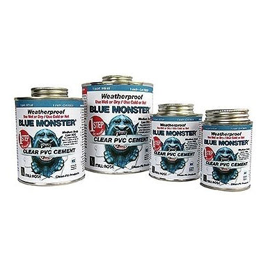 CEMENT 4oz 76031 CLEAR BLUE MONSTER WEATHERPROOF