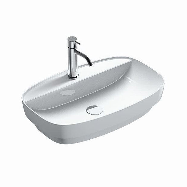 WASHBASIN NHL 165GRLX00 WHT GREEN LUX 65 L/OVERFLOW