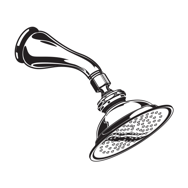 Jasmine Single-Function Showerhead Plus Shower Arm In Pol. Chrome