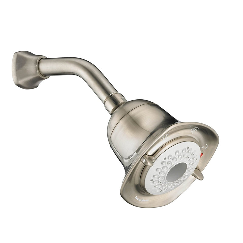 Square FloWise Showerhead w/Arm & Flange in Satin Nickel