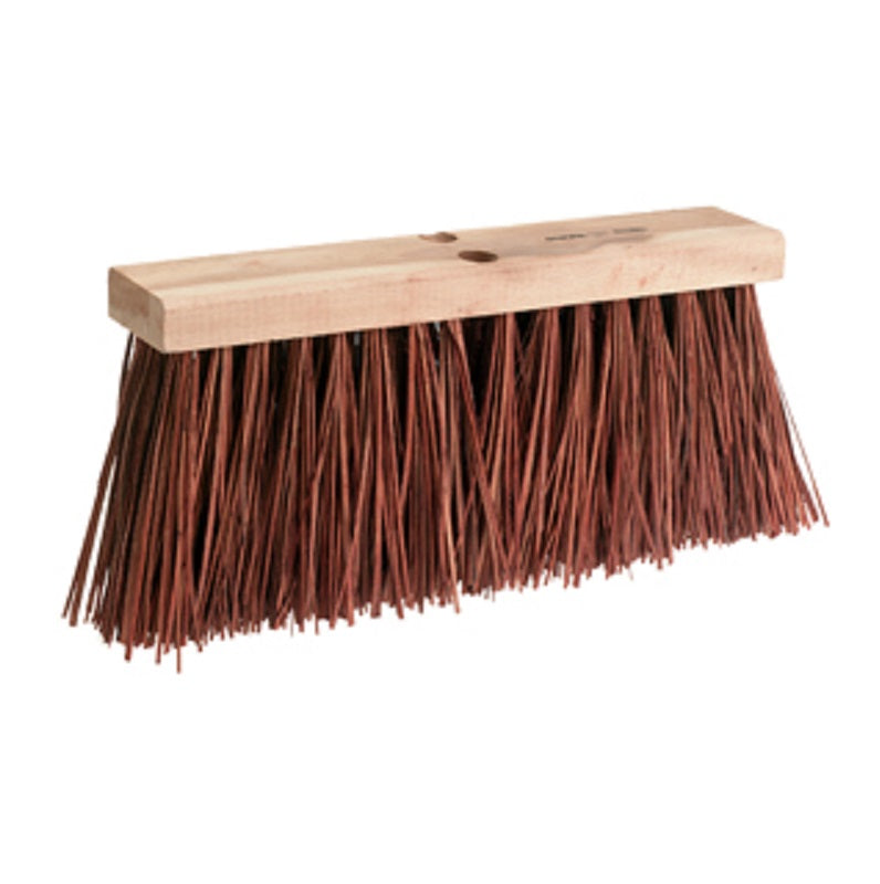 Street Broom 16-7/16" Red Palmyra