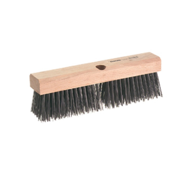 Wire Broom 12"X2-3/8" Cold Drawn Wire 4 Rows