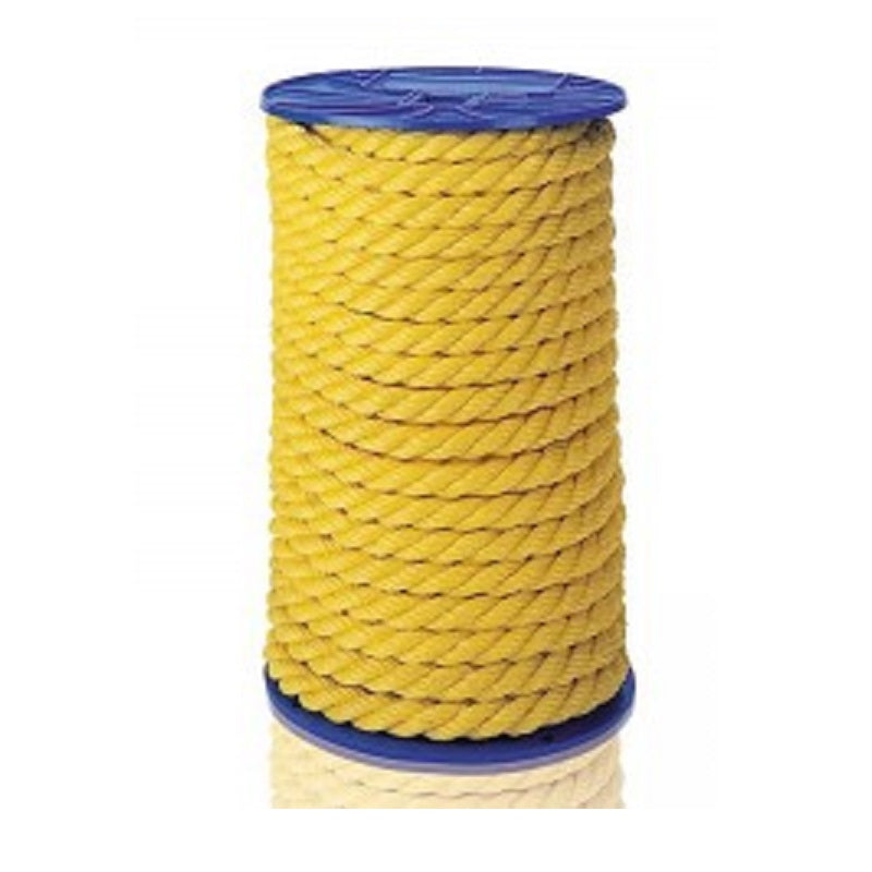Rope 1/4" Polypro Twisted Yellow