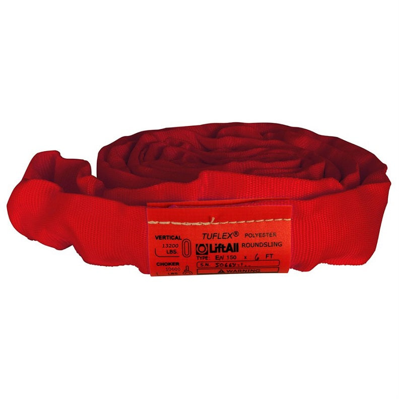 Sling 1-3/8"X20' Red Endless Round Tuflex Poly